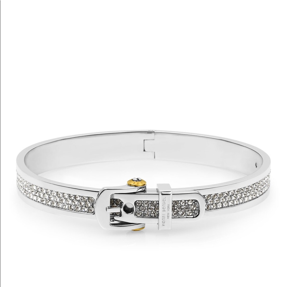 ISO Henri Bendel Pave Buckle Bangle